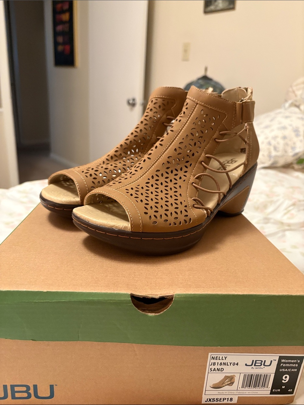 JBU Women's Wedge Sandals
